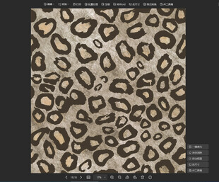 豹纹图案布料纹理展示