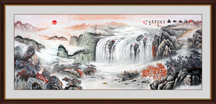 江山如画旭日东升