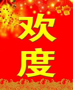 欢度春节牌子