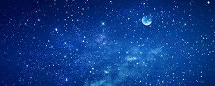 蓝色宇宙星空天花软膜背景图