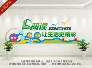 书香校园阅读文化墙