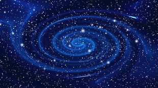 蓝色旋涡星空背景