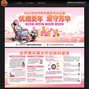 世界更年期关怀日宣传栏
