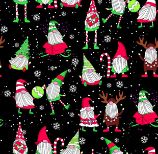 圣诞小精灵图案背景