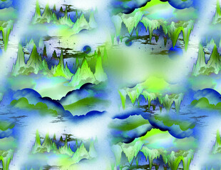 梦幻山水图案纹理
