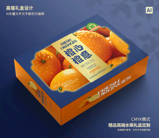 橙子包装 脐橙礼盒