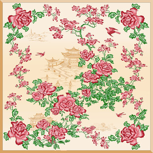 中式花卉古典图案设计