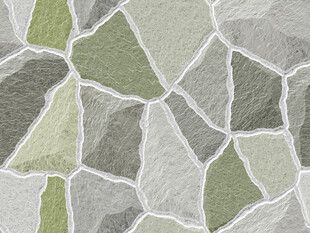 绿色不规则拼接马赛克瓷砖