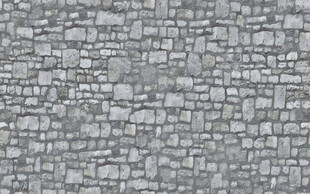 灰色石砌墙面