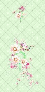 清新花卉图案设计素材