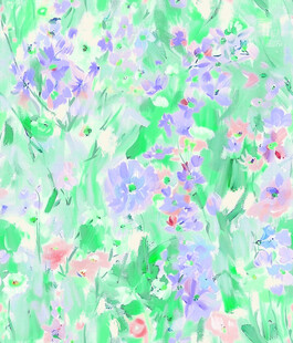 梦幻清新花卉水彩插画