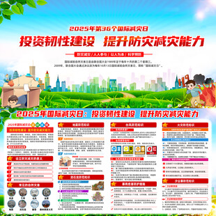 国际减灾日宣传栏