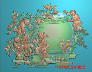 司马光砸缸浮雕