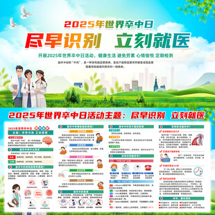 2025年世界卒中日展板