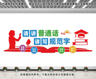 讲普通话文化墙