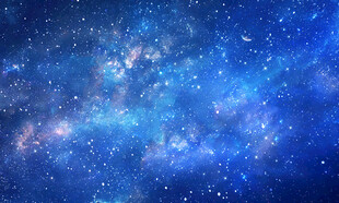 蓝色星空天花软膜