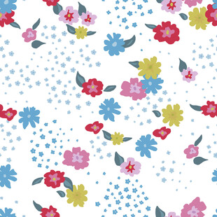 多彩花卉图案背景