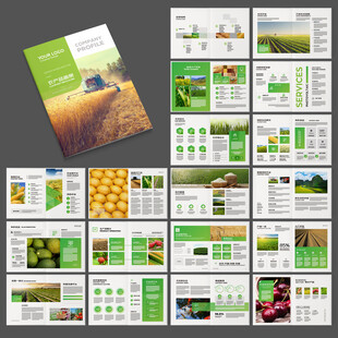 农业画册模板