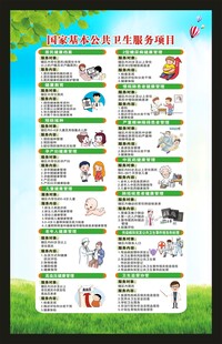 国家基本公共卫生服务项目海报