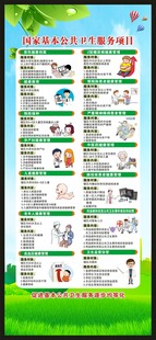 国家基本公共卫生服务项目展架