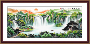 山水风景画壁画