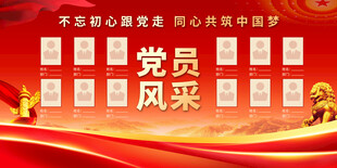 党员风采展示背景