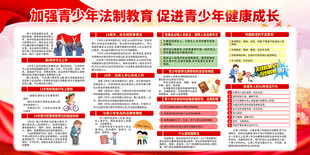 青少年法治法治教育宣传栏