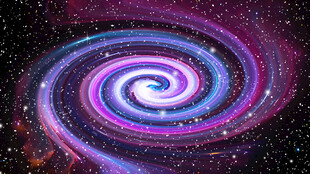 紫色宇宙旋涡星空