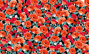 花卉图案布料纹理