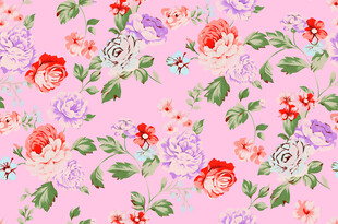 粉色花卉图案背景