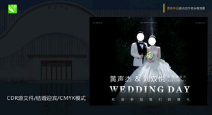 婚礼迎宾海报