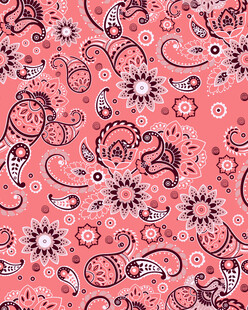 粉色卡通图案无缝背景 矢量图