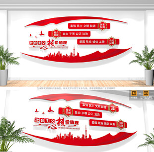 社会主义核心价值观文化墙