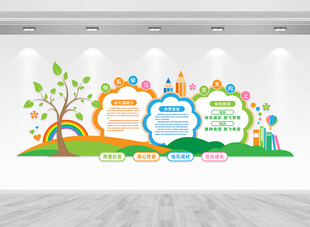 卡通校园文化墙