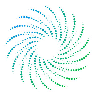 渐变点状螺旋圆点科技元素