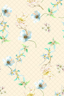 花卉图案背景 清新雅致