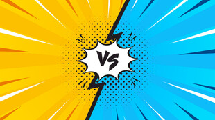 对决主题漫画风背景图