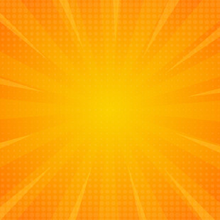 放射状暖黄色光芒背景图