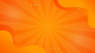 橙色放射风背景图案