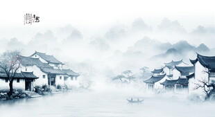 新中式禅意山水画