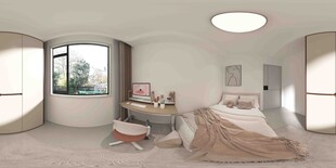 简约温馨卧室室内场景