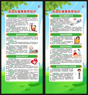 高血压日展架