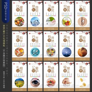 食堂文化 食堂标语 食堂挂画 