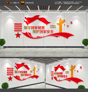 保守国家秘密维护国家安全文化墙