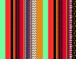 多彩条纹图案设计
