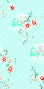 清新花卉图案背景