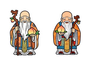 寿星矢量图