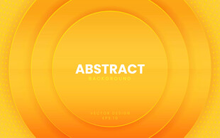 橙色抽象圆形背景矢量图案