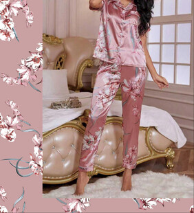 粉色花朵 花卉睡衣