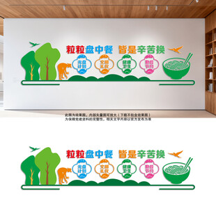 学校食堂文化墙餐厅文化墙